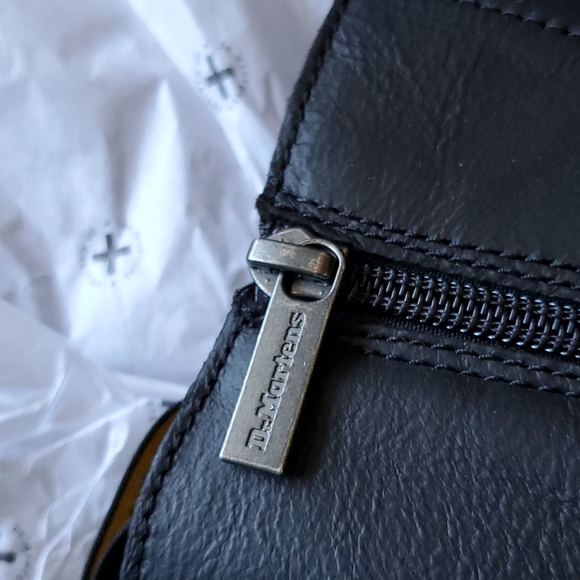 Dr martens tall combat black leather boot sz 6 - Picture 6 of 15